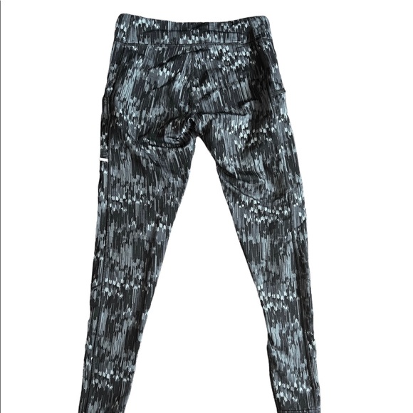 Smartwool PhD Printed Women Size Small Mid Rise Pull On Stretch Gray Black - Picture 3 of 7